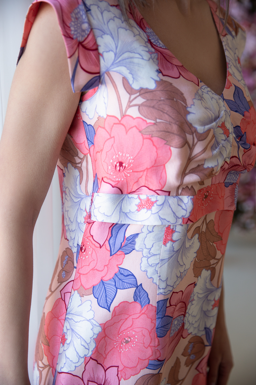 Лусинда, летнее платье без рукавов с цветочным принтом от Ритини
