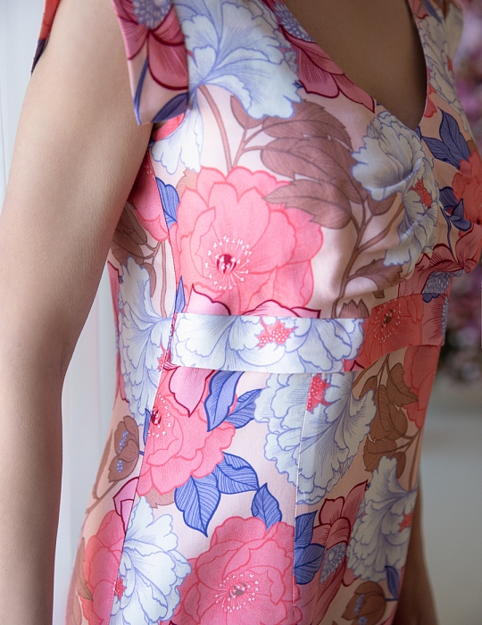 Лусинда, летнее платье без рукавов с цветочным принтом от Ритини
